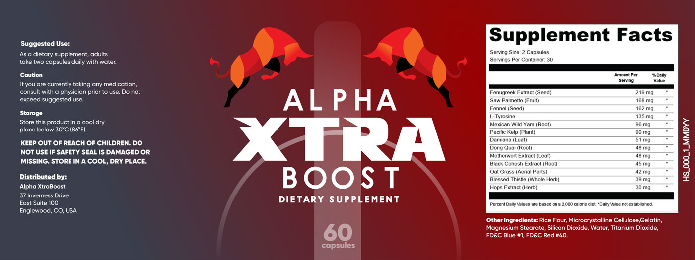 Alpha Xtra Boost Ingredients Label